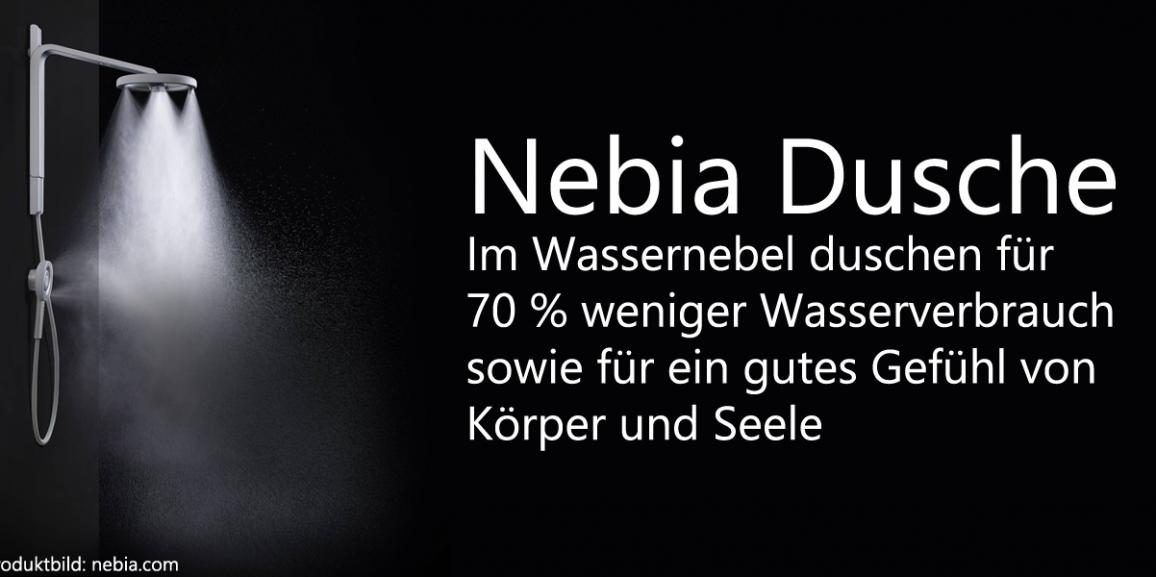 Nebia Dusche: Dank neuem Duschkopf 70 % Wasser sparen
